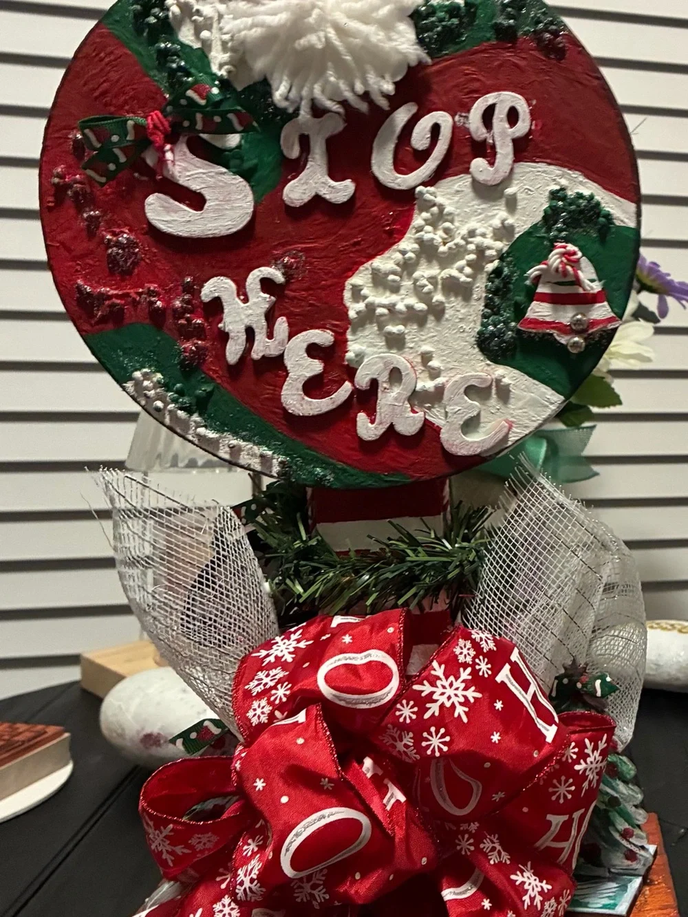 Santa STOP HERE! HO! HO! HO!
